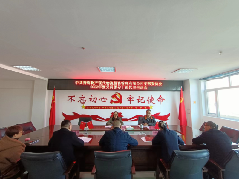 中共青海3044am永利集团现代物流投资管理有限公司支部委员会召开2022年度党员领导干部民主生活会